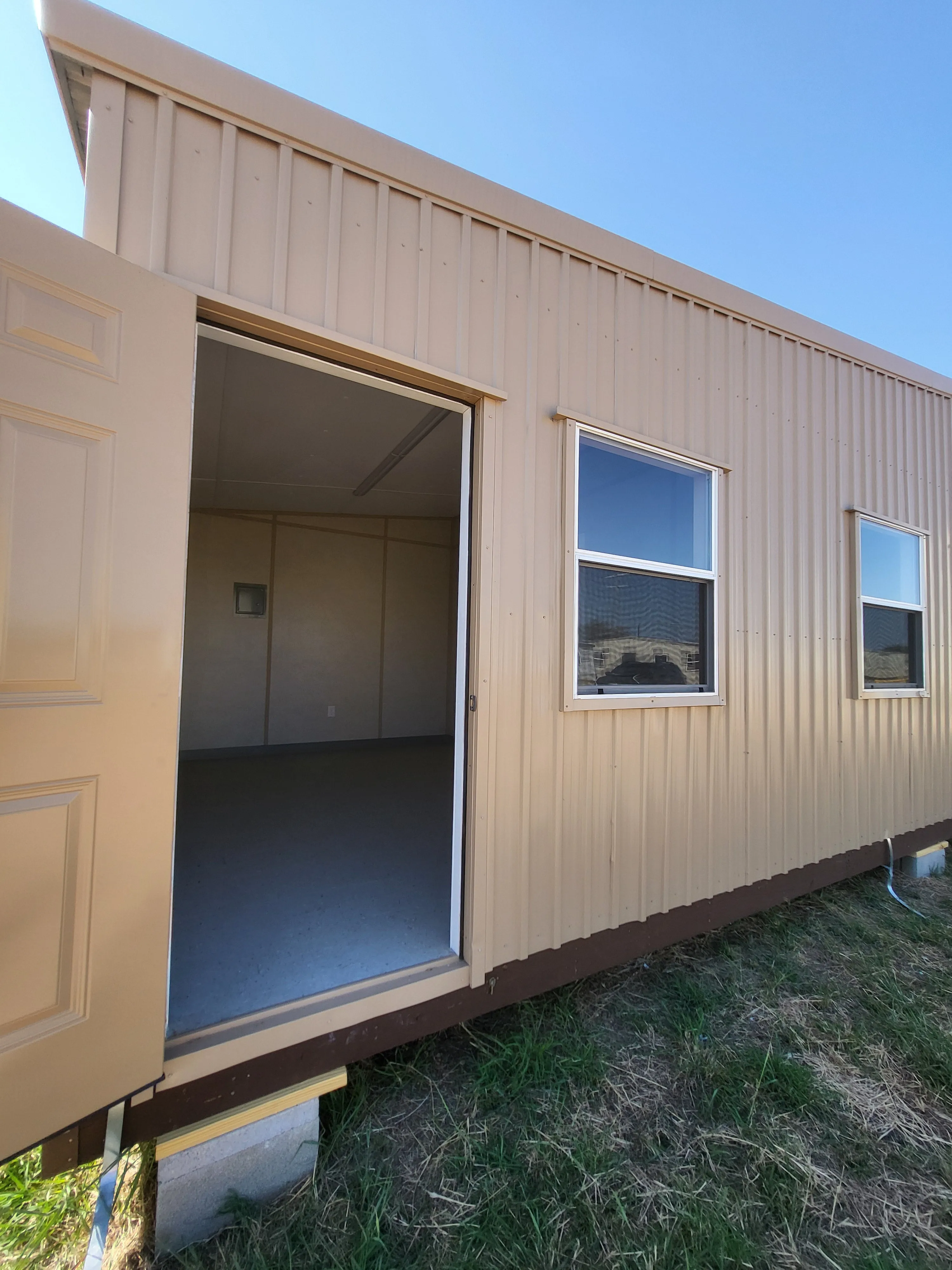 08 x 08 Classic Red Steel Barn with White Trim (Copy)