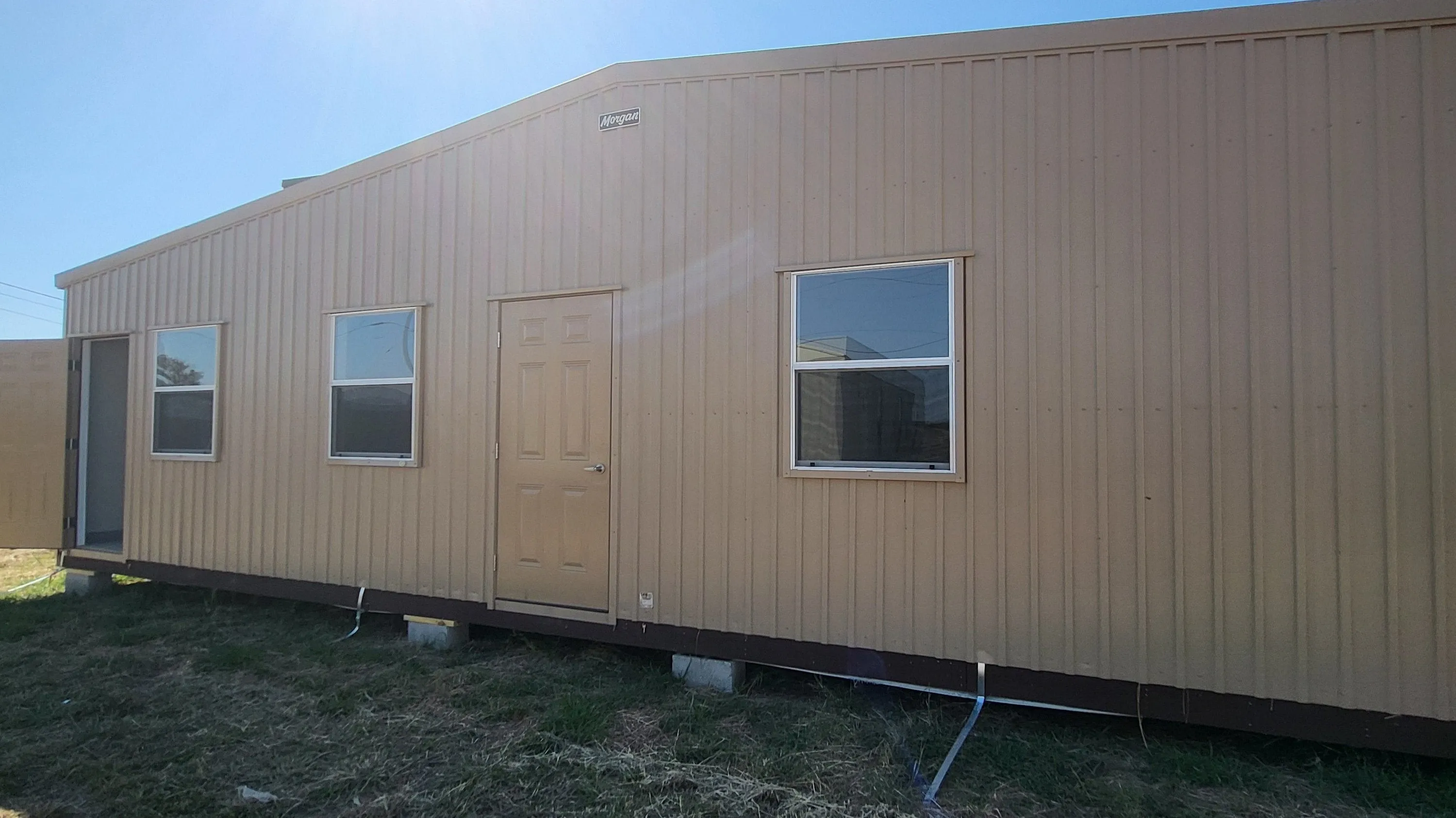 08 x 08 Classic Red Steel Barn with White Trim (Copy)