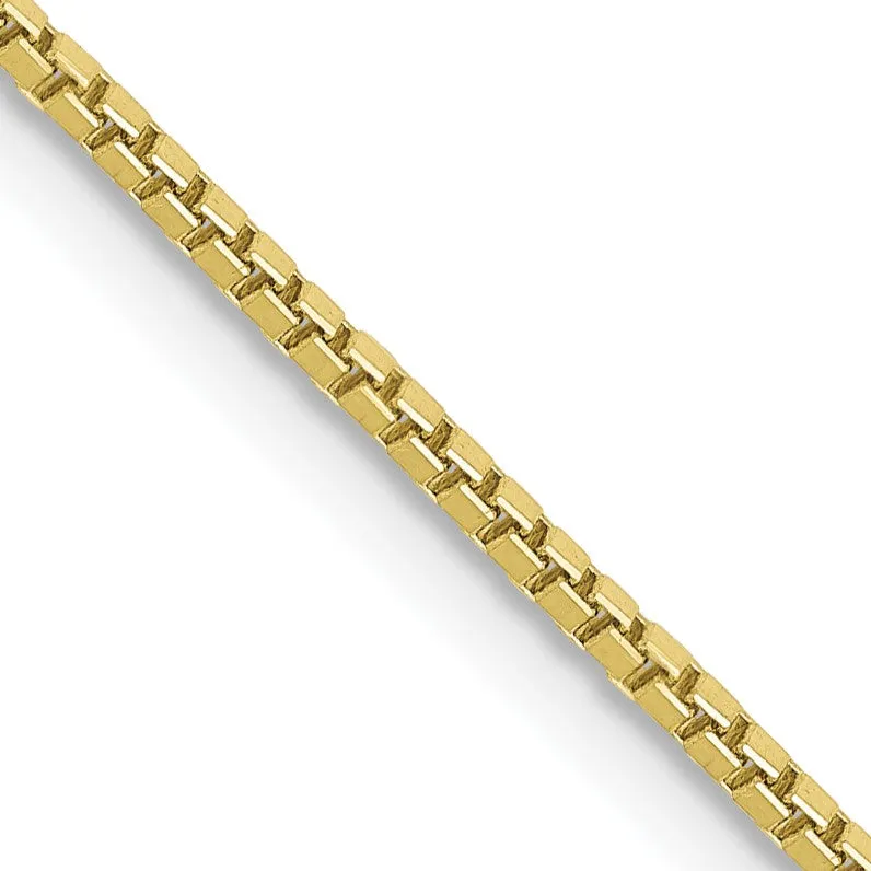 10KT Yellow Gold 20-inch 1.1MM Lobster Clasp Box Chain