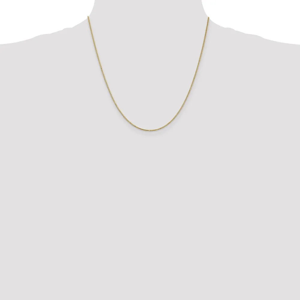 10KT Yellow Gold 20-inch 1.1MM Lobster Clasp Box Chain