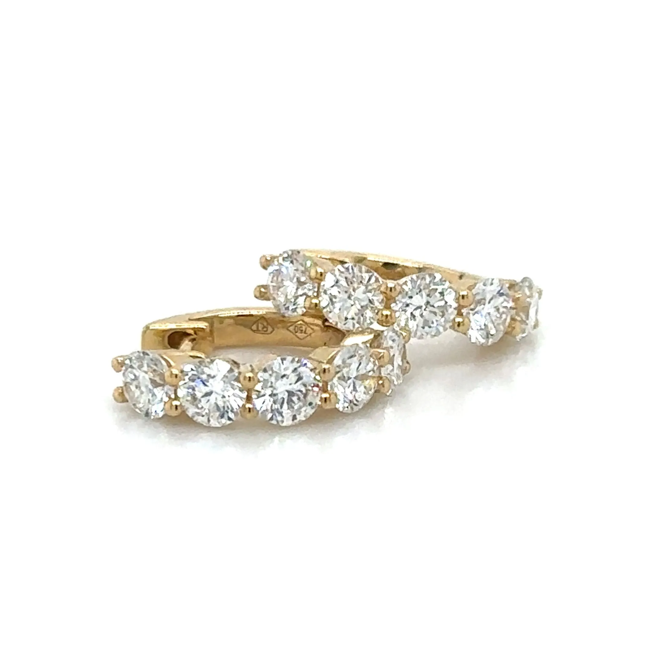 1.33ct tw Diamond Huggie Hoop Earrings