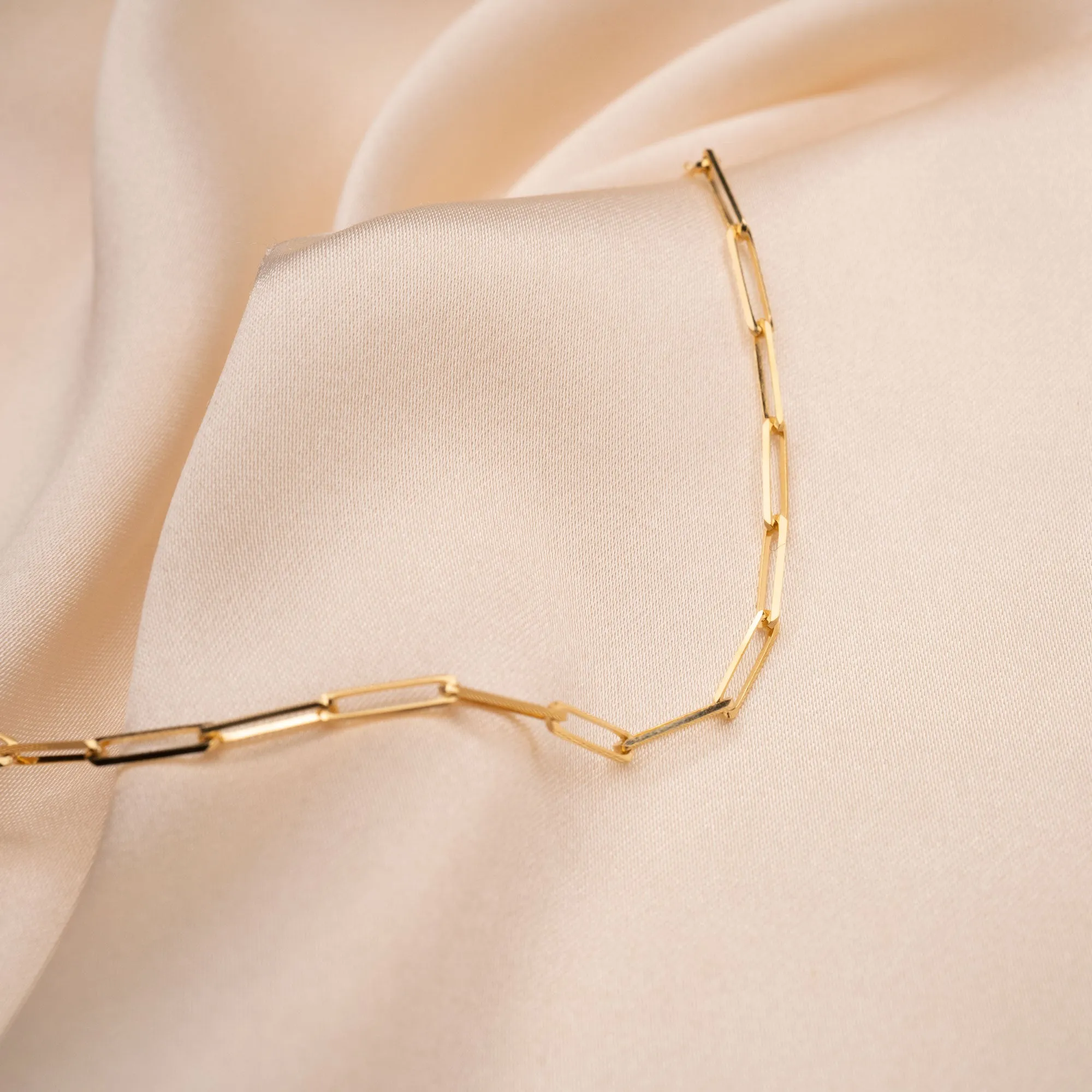 14k Gold Medium Rectangle Bracelet