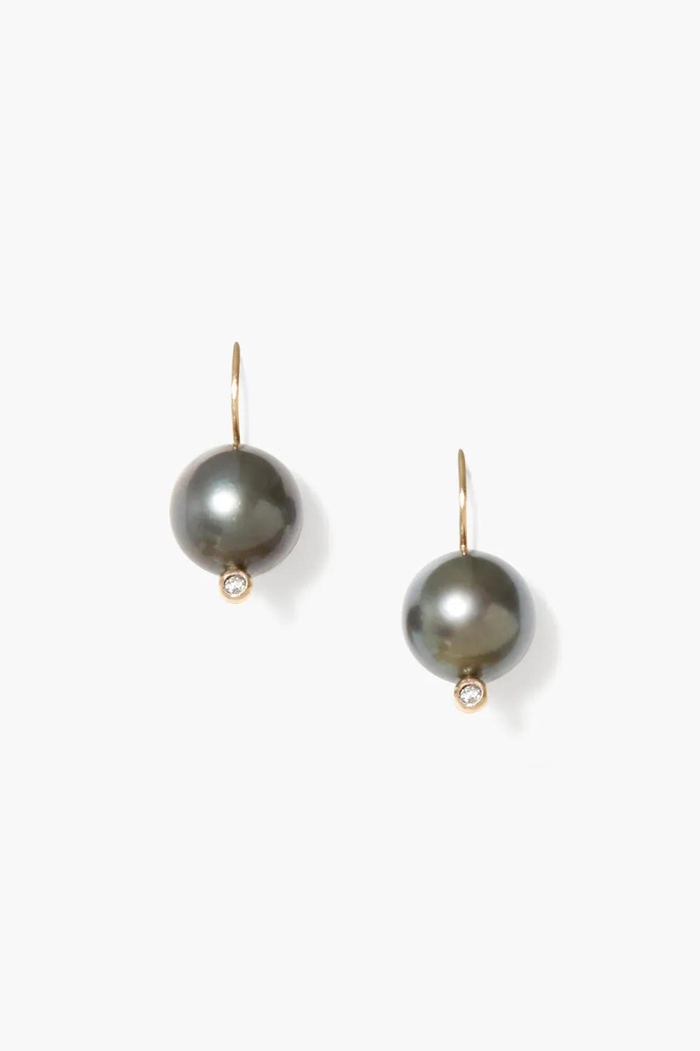 14k Kaia Earrings Tahitian Pearl