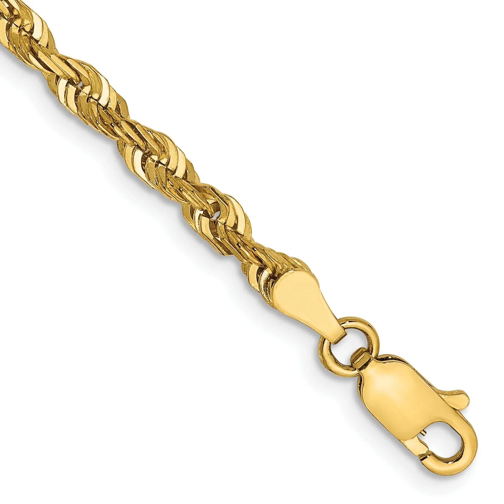 14k Yellow Gold 3.47mm DC ExtraLight Rope Chain