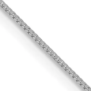 14KT White Gold 14-inch 0.5MM Box Pendant Chain