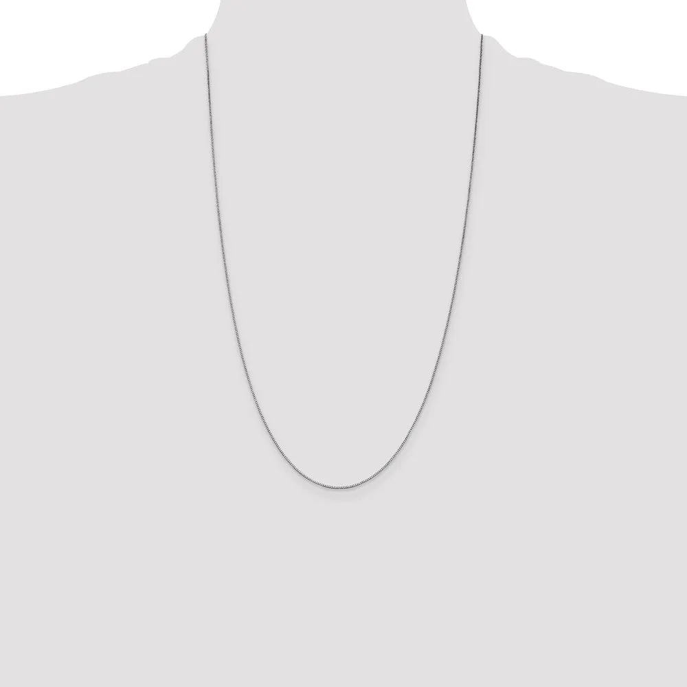 14KT White Gold 26-inch 0.7MM Box Chain