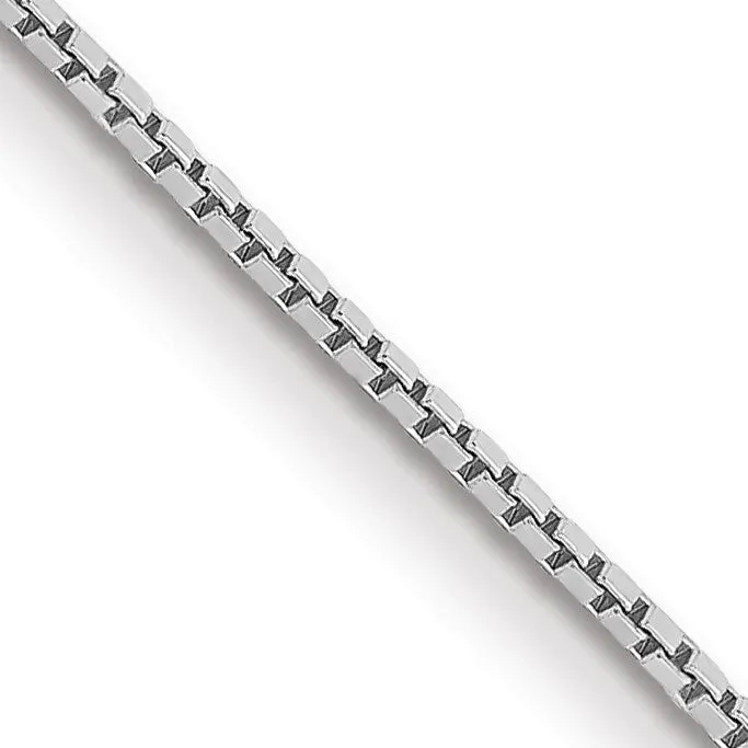 14KT White Gold 26-inch 0.9MM Box Pendant Chain