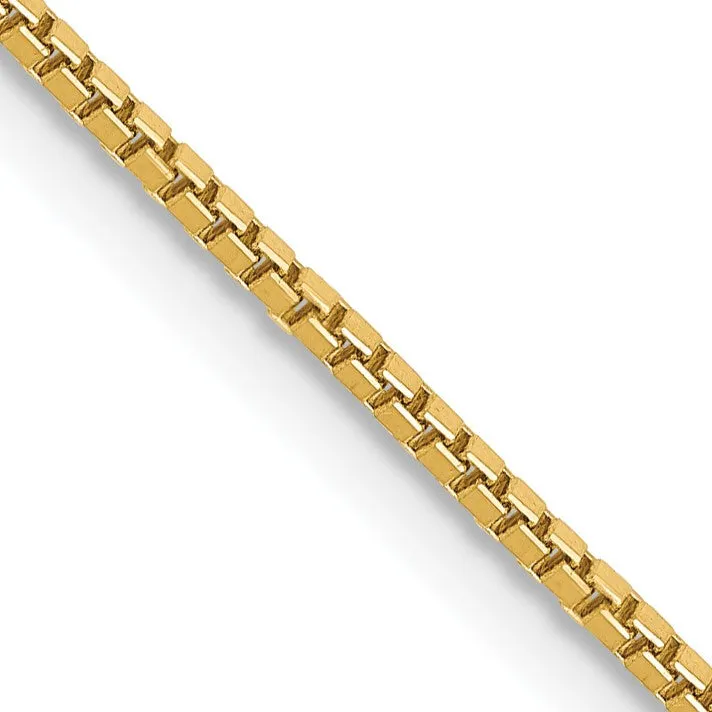 14KT Yellow Gold 22-inch 1MM Box Chain