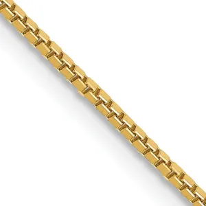 14KT Yellow Gold 22-inch 1MM Box Chain