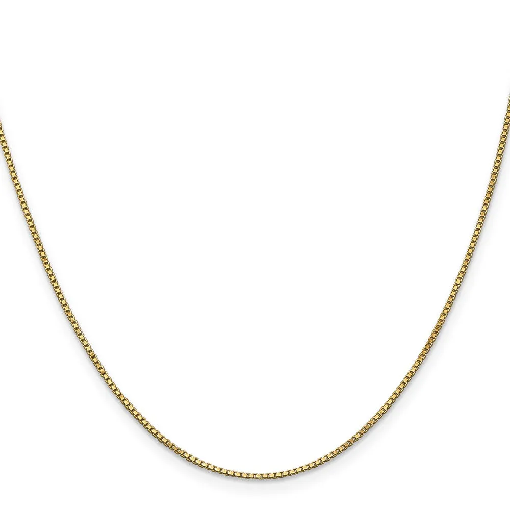 14KT Yellow Gold 22-inch 1MM Box Chain