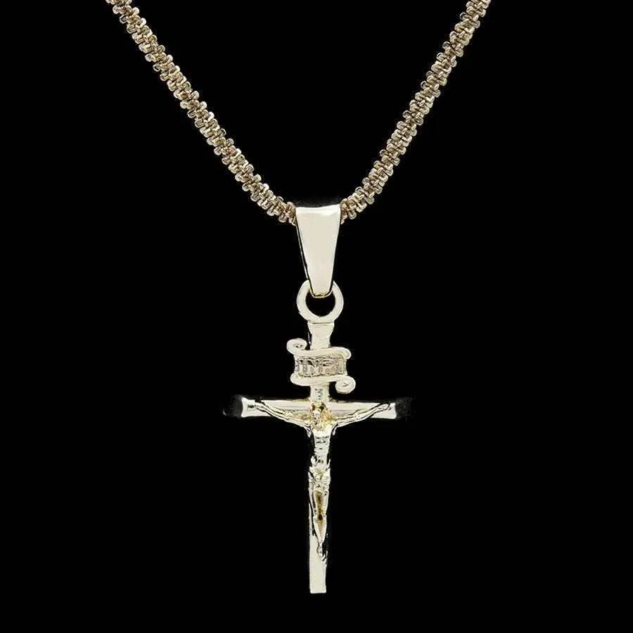 18k Vermeil Crucifix Pendant