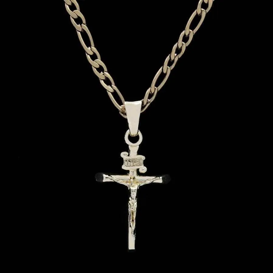 18k Vermeil Crucifix Pendant