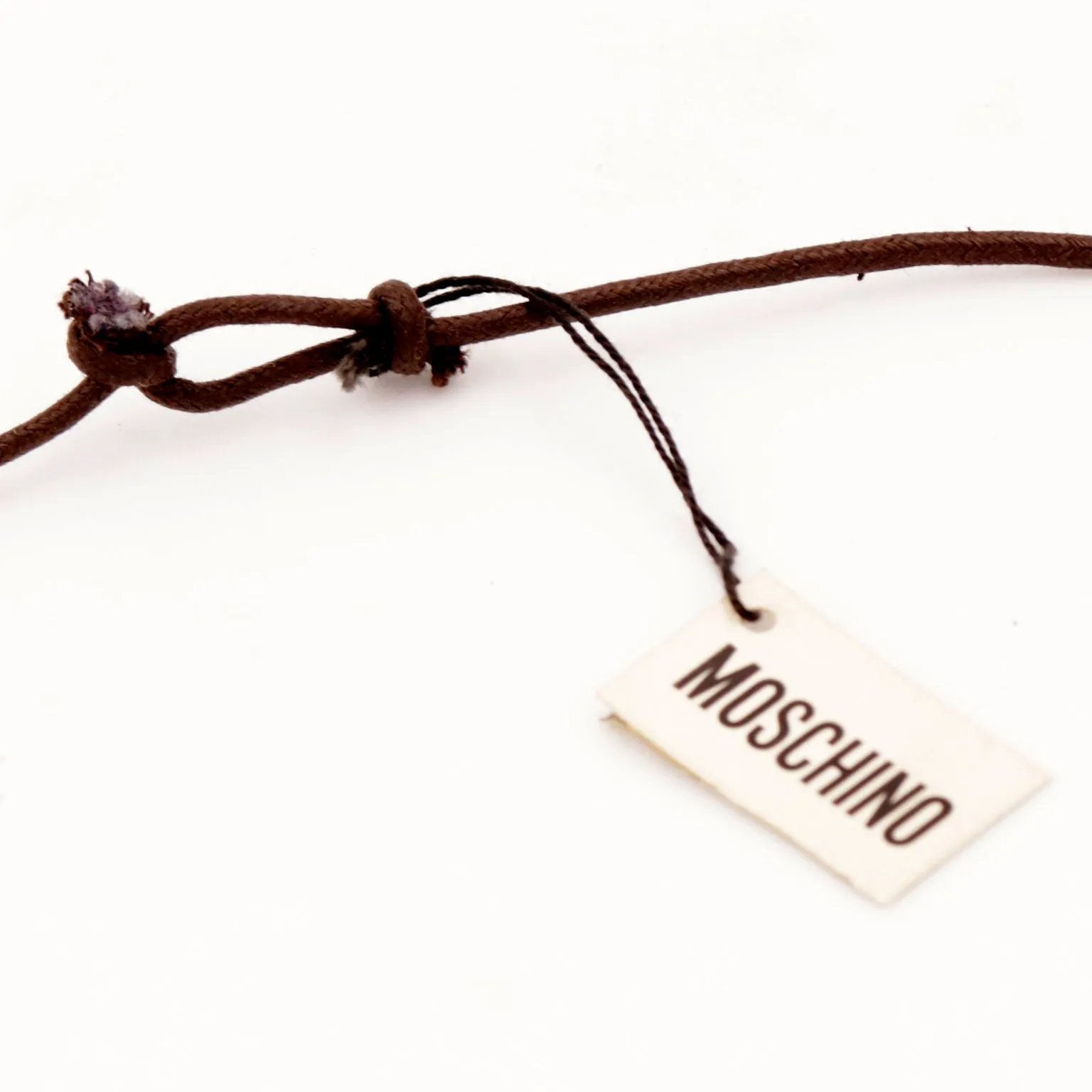 1990s Moschino Deadstock L-O-V-E Necklace with Original Tag