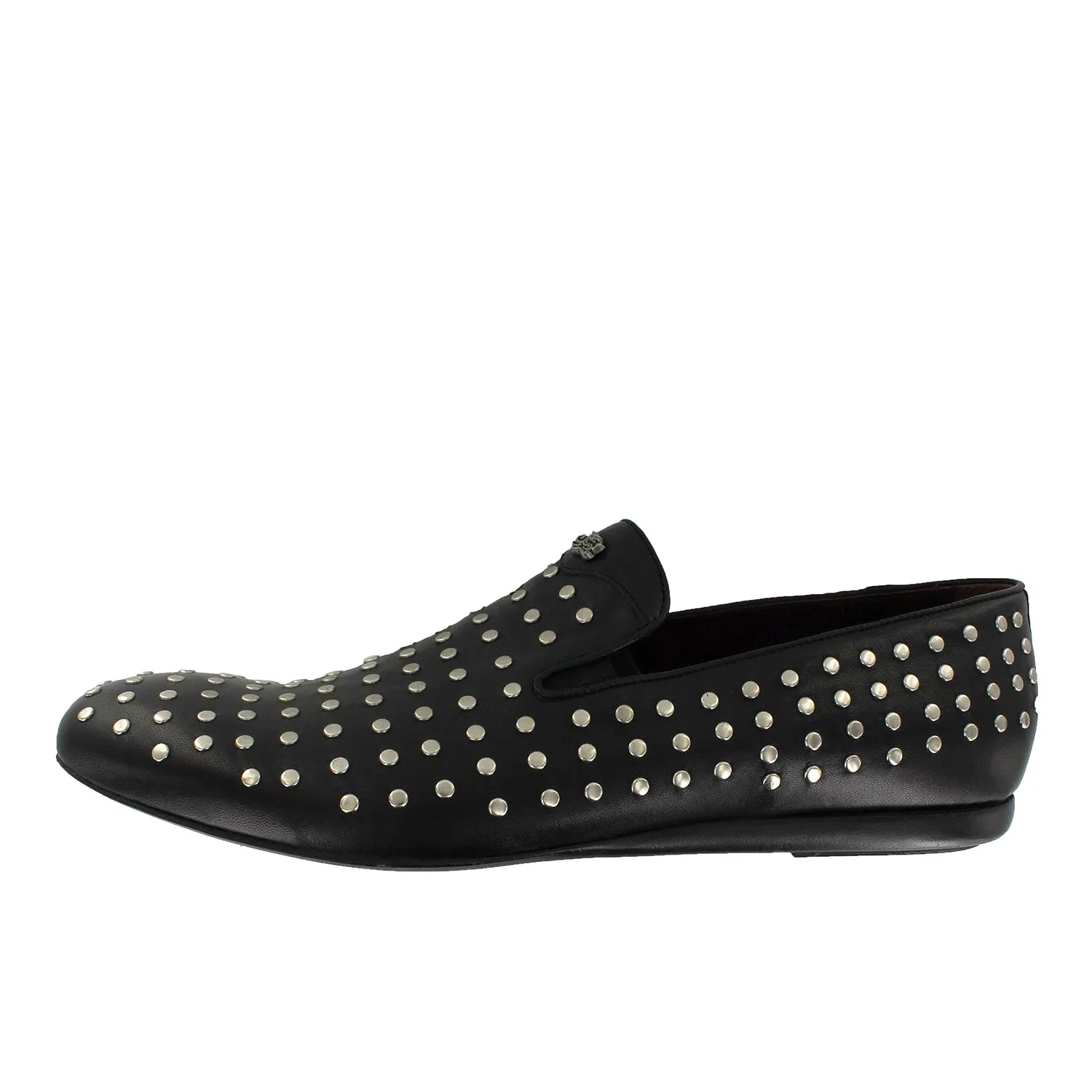 3210 - Black Studded Slipper