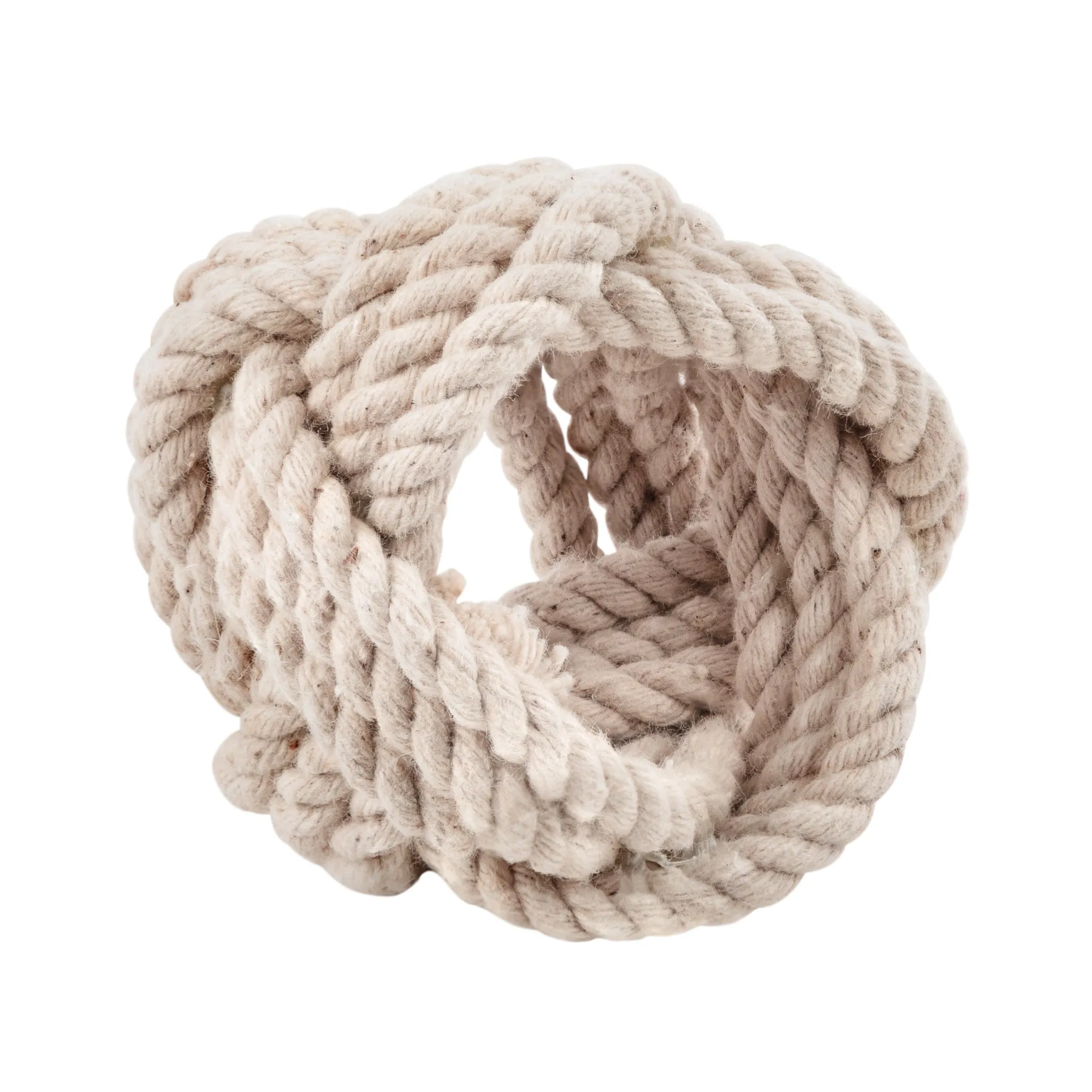 4 pcs/set Braided Jute Burlap Napkin Rings