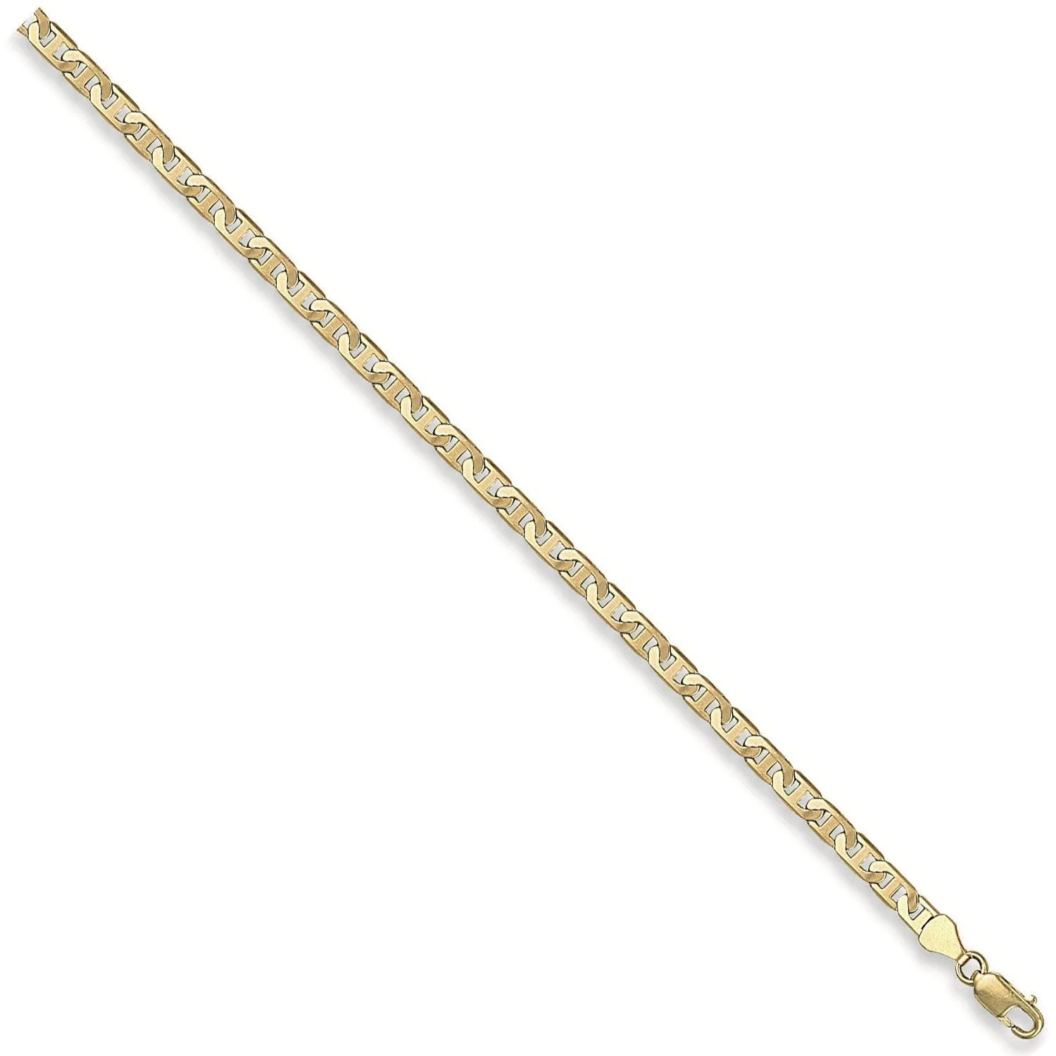 9ct Yellow Gold 5mm 28 Inch Flat Anchor Necklace 19.5g