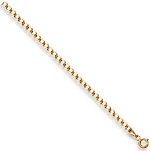 9ct Yellow Gold Light Weight 2.5mm 22 Inch Curb Necklace 3.7g