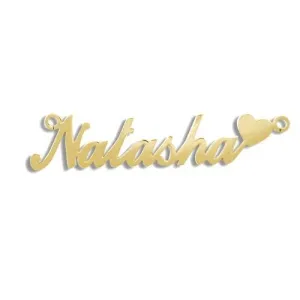 9ct Yellow Gold Personalised Natasha Style Name Necklace