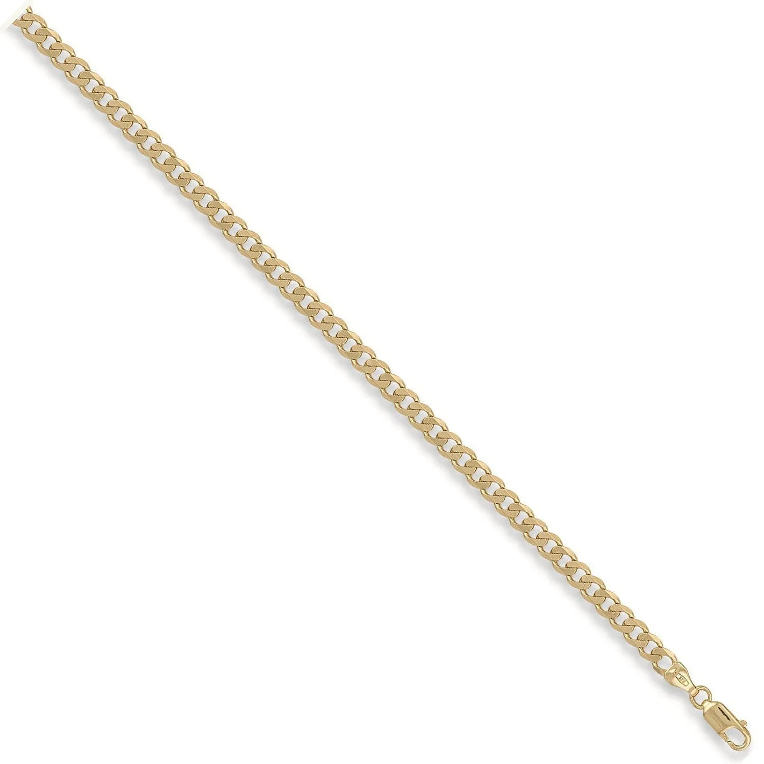 9ct Yellow Gold Solid 5mm 18 Inch Curb Necklace 14.3g