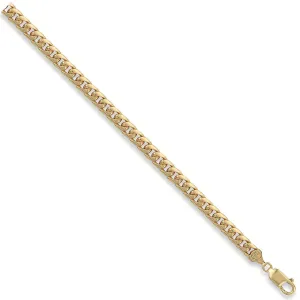 9ct Yellow Gold Solid 5mm 24 Inch Domed Curb Necklace 38.0g