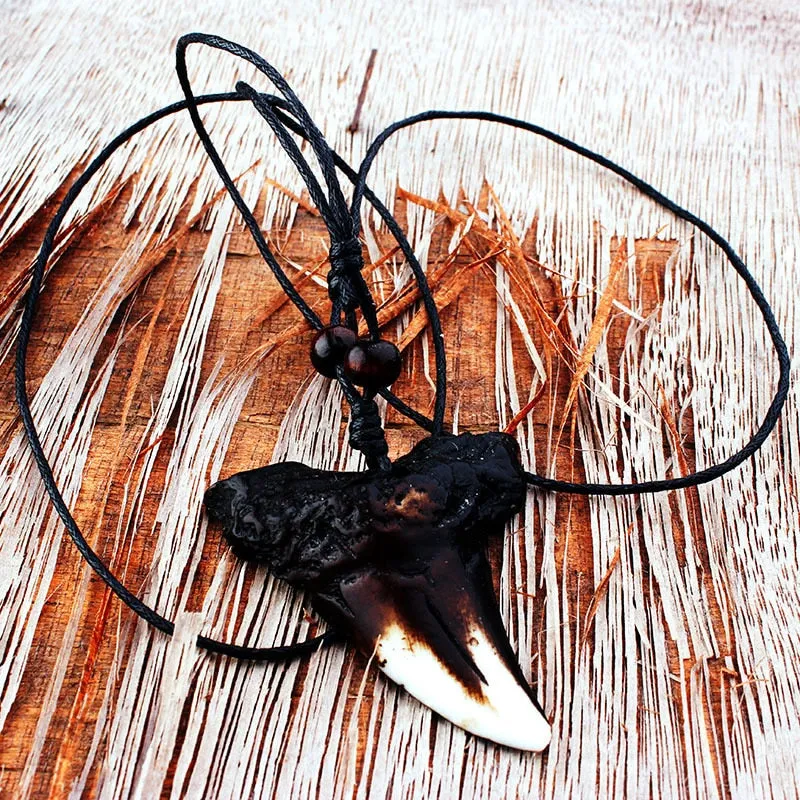 Adjustable Scuba Shark Teeth Necklace  - Unisex