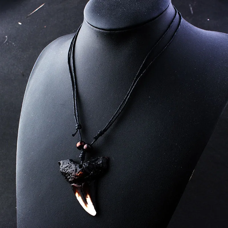 Adjustable Scuba Shark Teeth Necklace  - Unisex