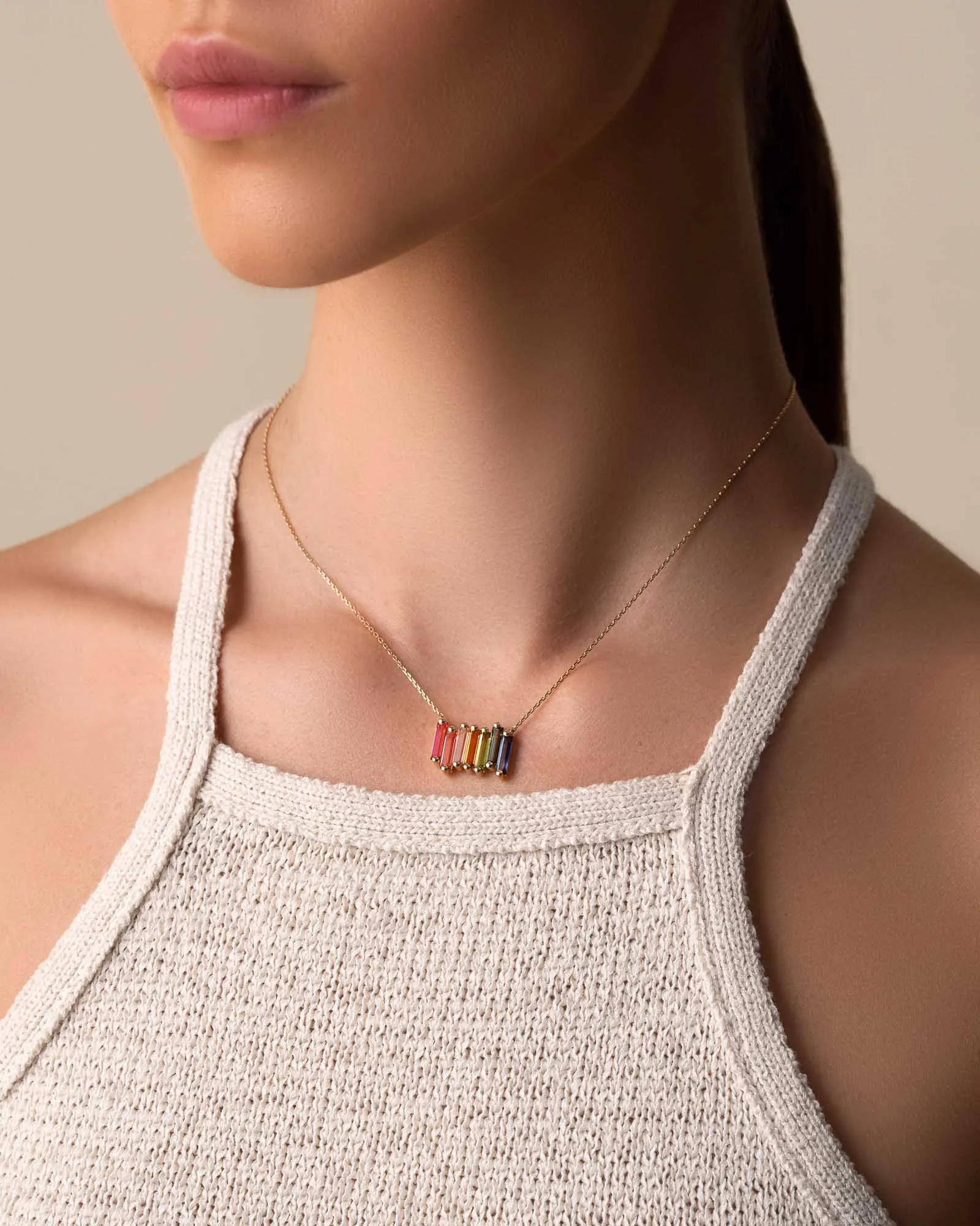 Amalfi Rainbow Stacker Pendant