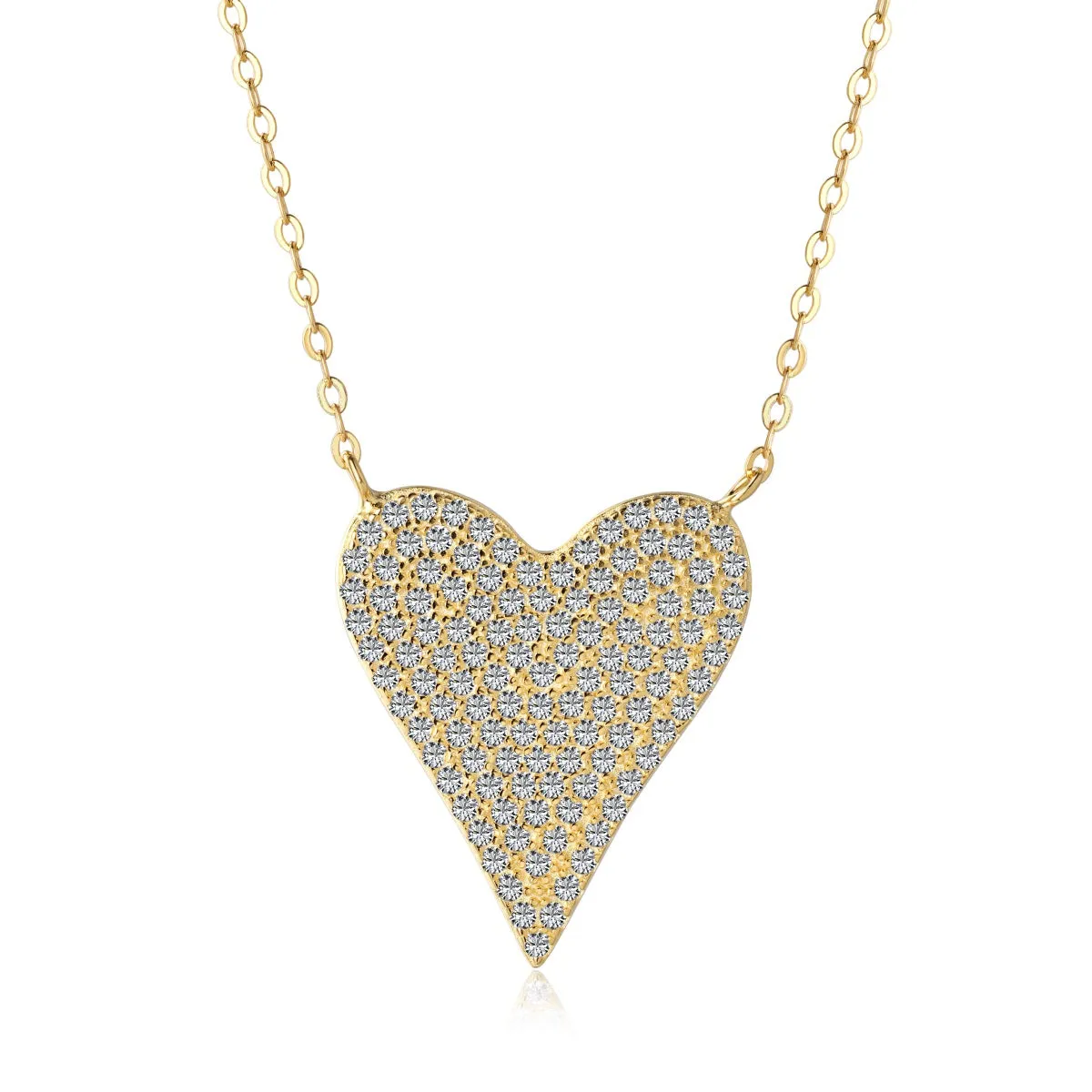 Amara Pave Jumbo Heart Necklace