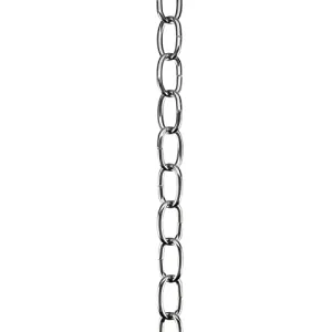 ASPEN CREATIVE 21117-91, Steel 17 Feet Heavy Duty Chain & Quick Link Connector for Hanging Up Maximum Weight 50 Pounds in Matte Black