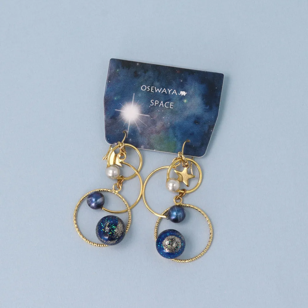 Astronomy Squiggle Drop Earrings