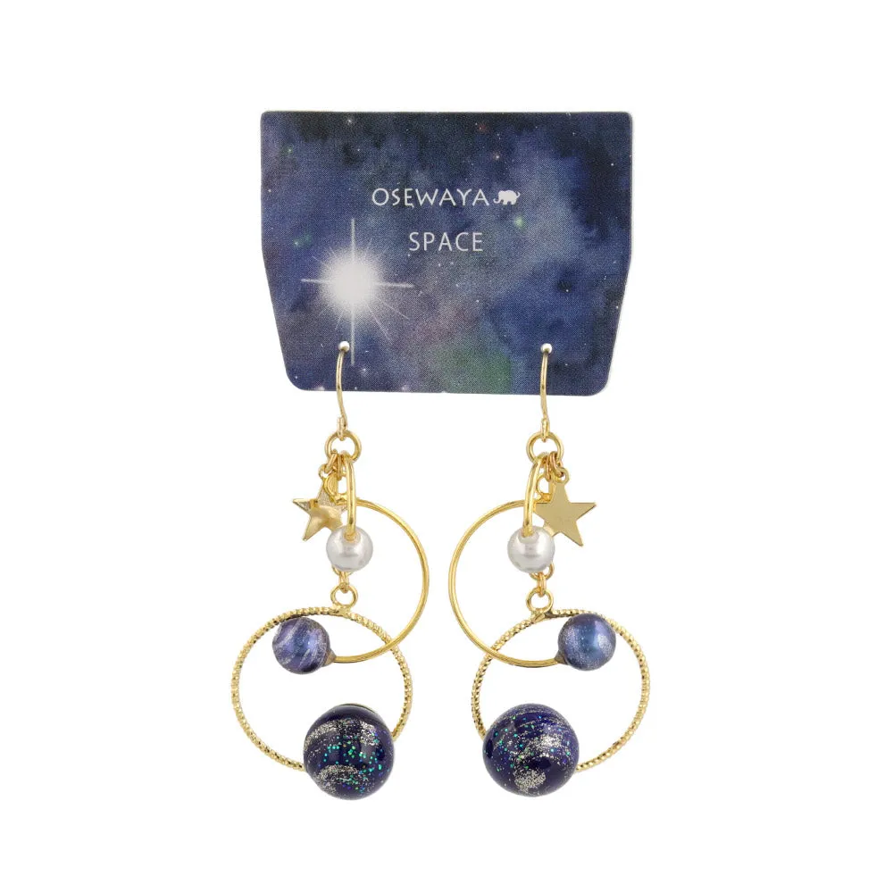 Astronomy Squiggle Drop Earrings