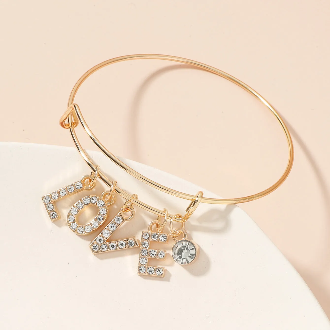 B829 - Retro simple alloy open bracelet