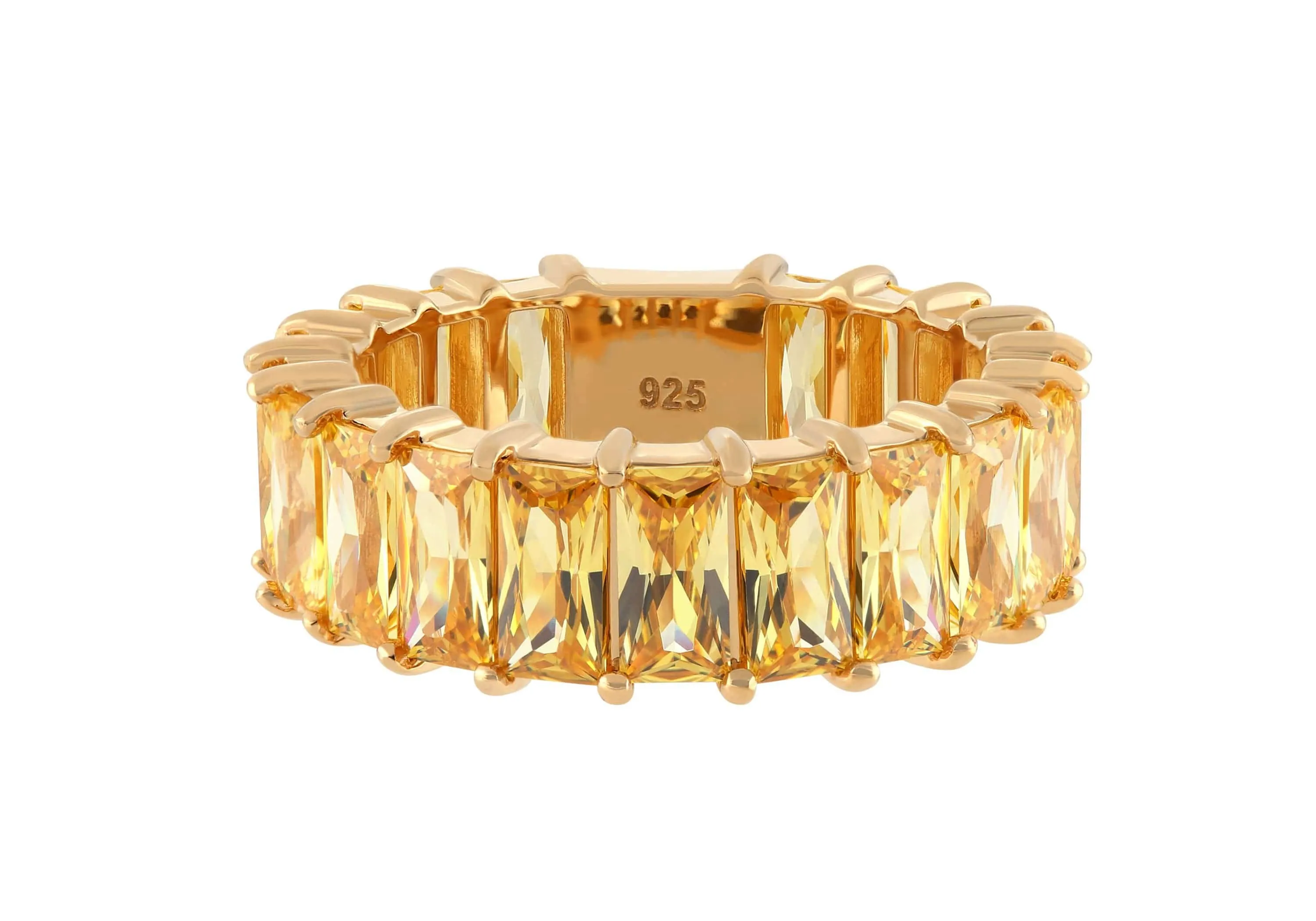 Baguette Eternity Ring Yellow