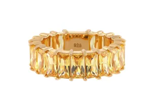 Baguette Eternity Ring Yellow