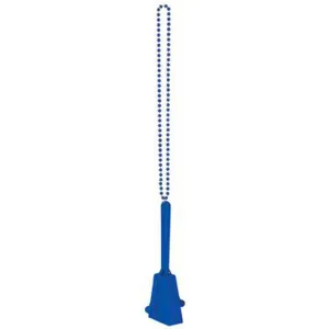 Beaded Clacker Necklaces - Blue (36 Inches)