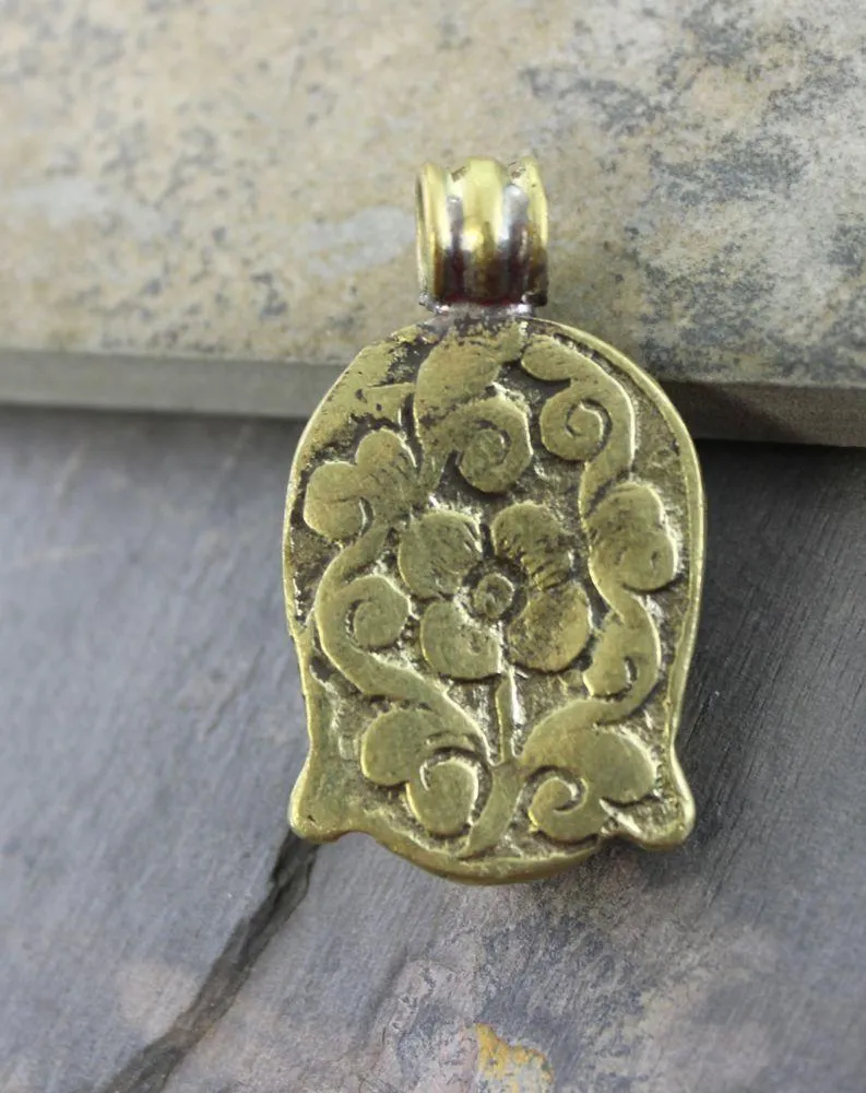 BIG Brass Buddha Pendant