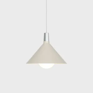 Bower Pendant Light Medium in Oyster White   Sphere IV