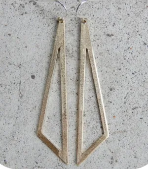 Brass Scalene Earrings - Made in Toronto