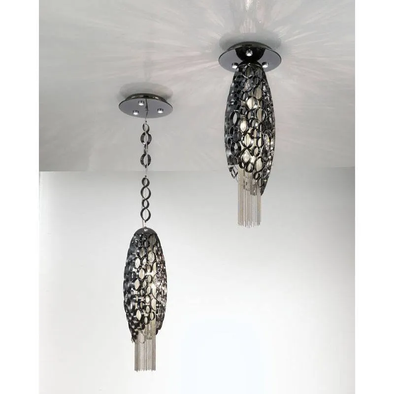 Canning Medium Suspension Pendant with LED in Base - ID 8193