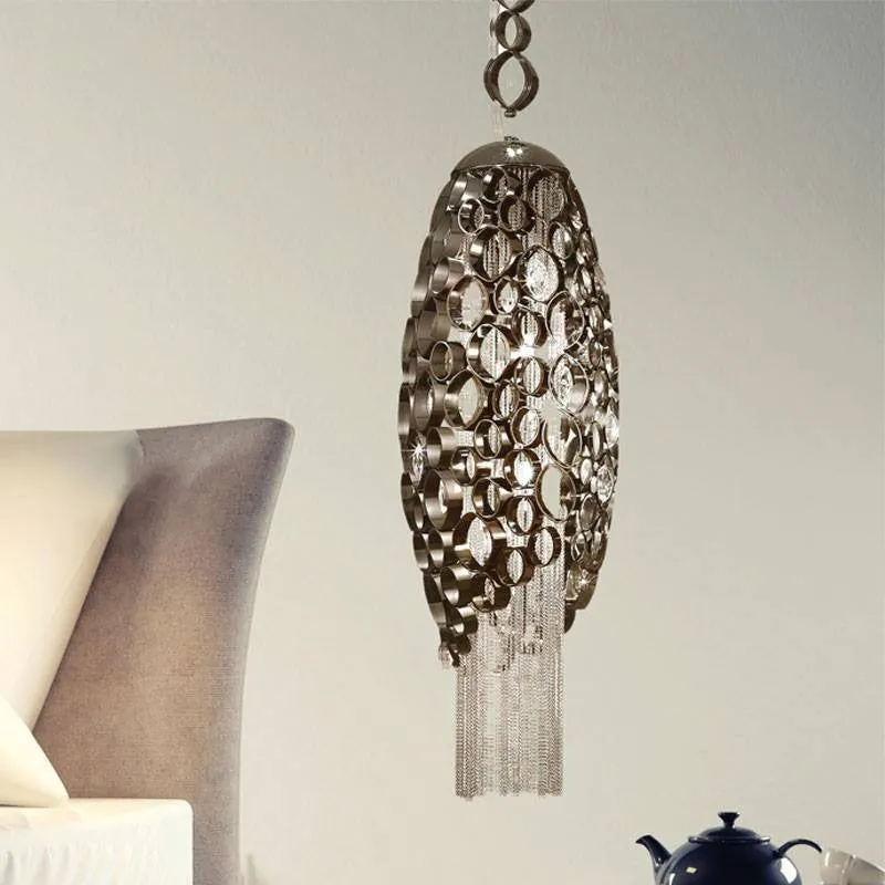 Canning Medium Suspension Pendant with LED in Base - ID 8193