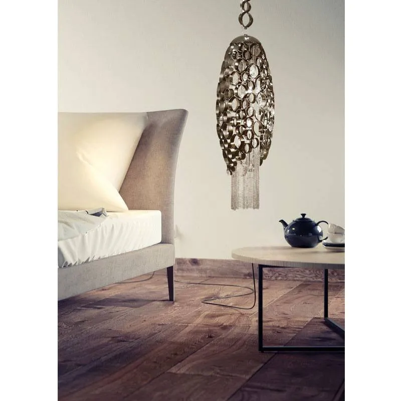 Canning Medium Suspension Pendant with LED in Base - ID 8193