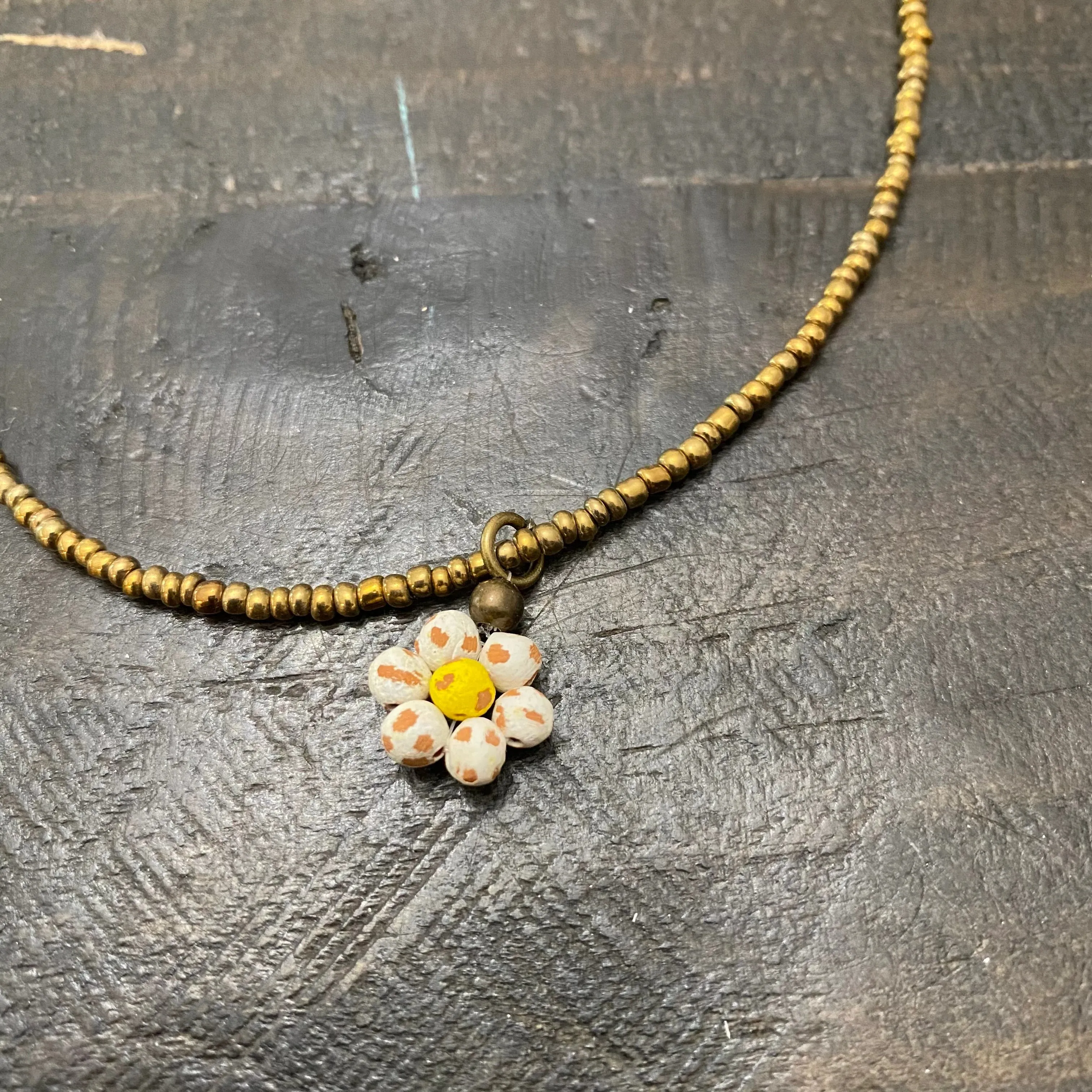 Ceramic Daisy Necklace