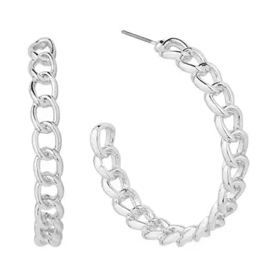 Chain Hoop Earrings