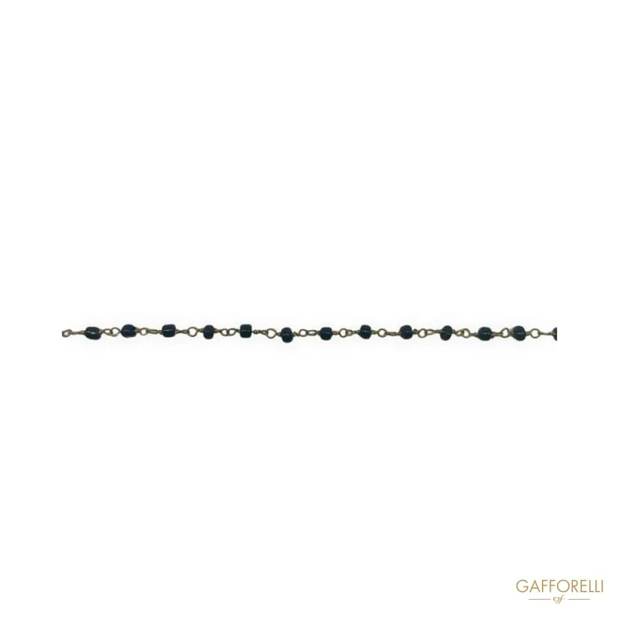 Chain with Multicolor Beads 2874 - Gafforelli Srl