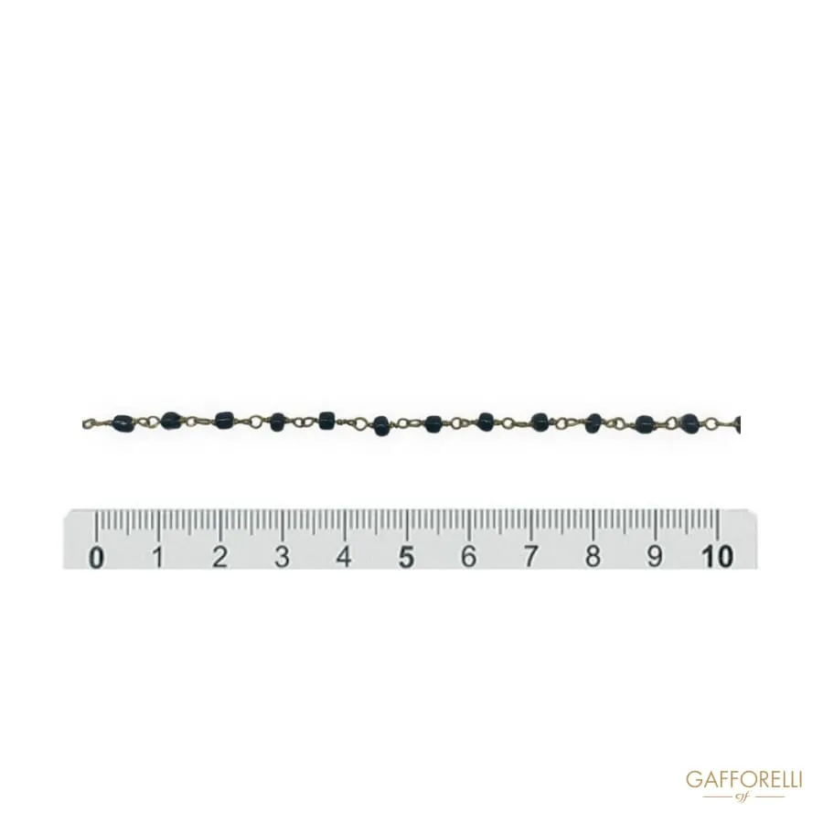 Chain with Multicolor Beads 2874 - Gafforelli Srl