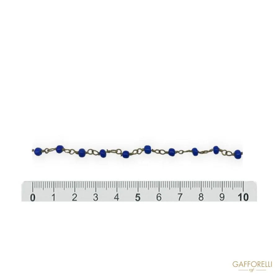 Chain with Multicolor Beads 2874 - Gafforelli Srl