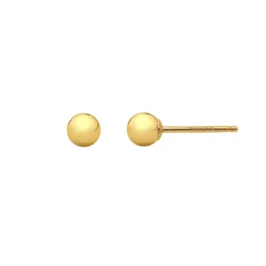 Classic Dainty Dot Stud Earrings - 14k Gold or 925 Silver