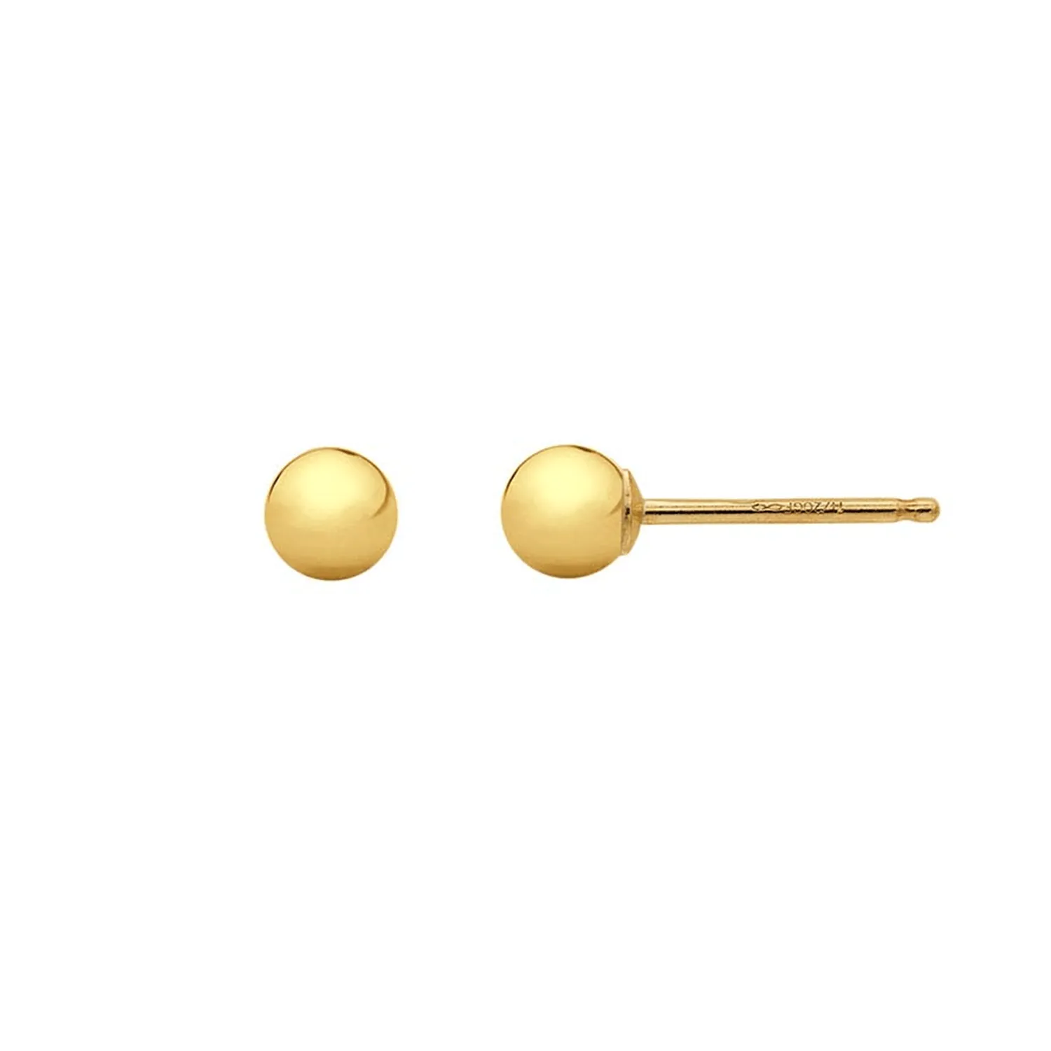 Classic Dainty Dot Stud Earrings - 14k Gold or 925 Silver