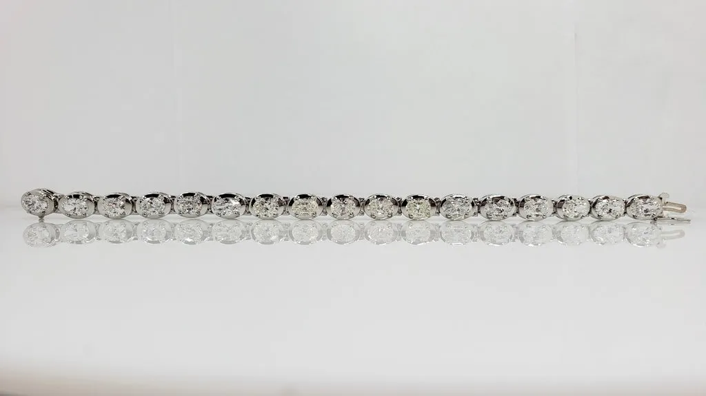 DIAMOND TENNIS BRACELET 18K WHITE GOLD