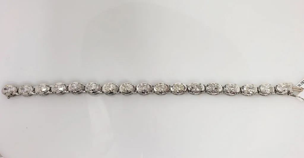 DIAMOND TENNIS BRACELET 18K WHITE GOLD